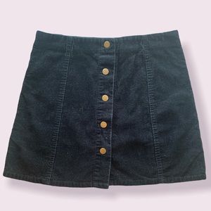 TOPSHOP corduroy button front shirt